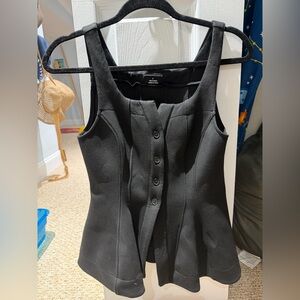 Anthropologie square neck vest